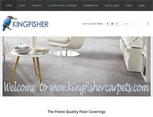 Tablet Screenshot of kingfishercarpets.com